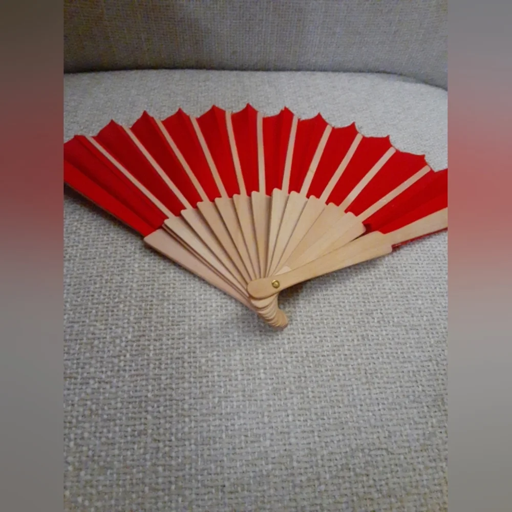 Colorful Masks and Red Fan Set Haloween Newyears Masquerade Party